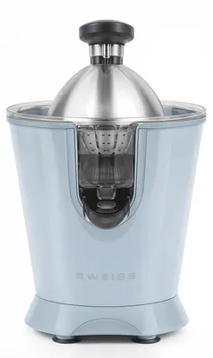 Elektrische Zitruspresse 160 W, tropffrei, spülmaschinenfest, blau