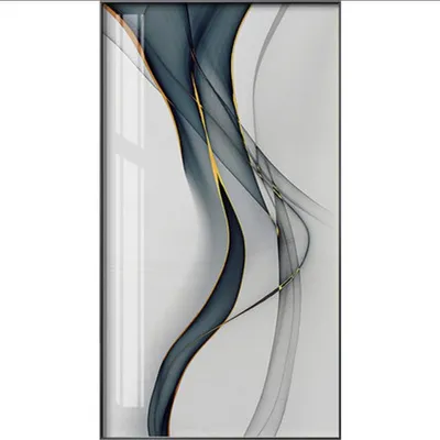Produktbild von TPFLiving Kunstdruck LW-300 (OHNE RAHMEN) Poster - Leinwand - Wandbild - Hochauflösender Giclée-Druck, langlebig und hochwertig - Abstrakte Linien und Formen -  - Größe: 60x120cm