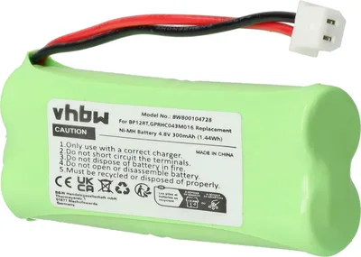 Produktbild von vhbw Akku Ersatz für Dogtra GPRHC043M016, BP12RT für Hundehalsband Hunde-Trainer (300 mAh, 4,8 V, NiMH)