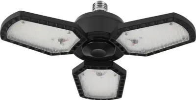 Image de OSRAM Highbay Blade plafonnier en noir, aluminium, avec des ailes de lumière réglables, offre 40 W ou 4300 lm en blanc neutre avec 4000 K, E27 filetage, 337.5 mm de diamètre, IP20