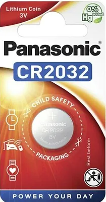 Obrázok produktu pre Panasonic 120x lítiový 3V článok 1 blister CR2032 IEC C gombíkový článok