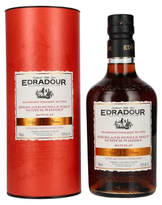 Produktbild von Edradour 12 Jahre - 2012/2025 - Oloroso Sherry Butts - Batch #7 - Highland Single Malt Scotch Whisky
