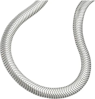 Produktbild von Kette 4mm flache Schlangenkette glänzend Silber 925 42cm silber 4mm