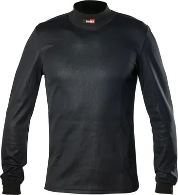 Produktbild von Biotex Langarm Fahrrad-Shirt - WINDPROOF - Schwarz 2XS