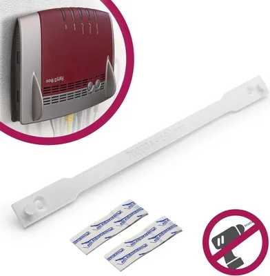 Produktbild von Router Wandhalterung Halter 197mm passend für Fritzbox 7590 7490 6890 6490 6660 3490 5491 5490