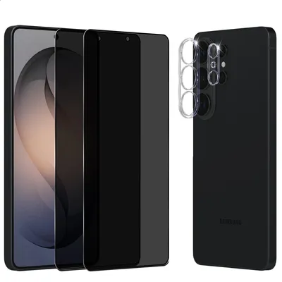 Produktbild von 2-Pack Samsung S26 Ultra Displayschutzfolie & 1-Pack Kameraschutz - Gehärtetes Glas 9H - Super Qualität 3D