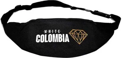 Produktbild von White Colombia 5x Bauchtasche 95% Polyester 5%Nylon Gürteltasche Bauchtasche Tasche m