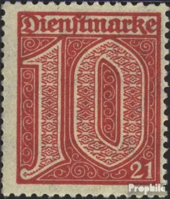 Produktbild von Briefmarken Deutsches Reich 1920 Mi D17 postfrisch Ziffern mit 21