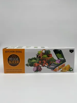 Image de Kitchen Ideas, Coupe-légumes multifonctions 16 pièces Avec des lames tranchantes et amovibles, Vert