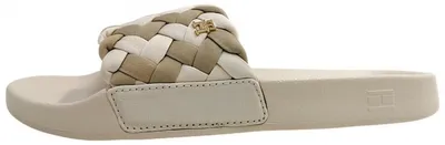 Produktbild von Tommy Hilfiger Braided Pool Slide Pantolette Beige in Gr. 41