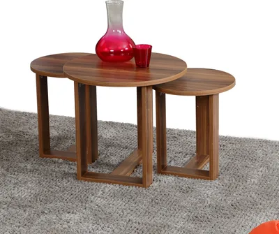 Zdjęcie produktu dla Skye Decor, Mira- Mira RYH, kolor orzechowy, stoliki kawowe, 100% płyta wiórowa pokryta melaminą