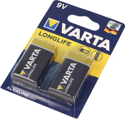 Produktbild von Varta Batterie Alkaline E-Block 6LP3146 9V Longlife Power Retail Blister (2-Pack)