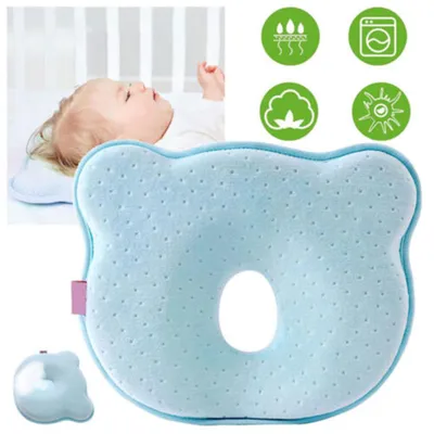 Produktbild von Memory Foam Babykissen, niedliches Cartoon Bär weiches und kuscheliges Kissen