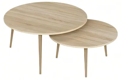 Produktbild von Elegante braune Holz-Beistelltische im modernen Stil