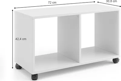Produktbild von Vicco Kinderregal Luigi, 72 x 42.4 cm, Weiß