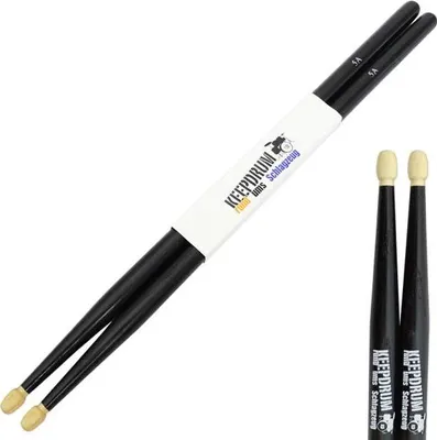 Produktbild von keepdrum 5AB Hickory Schlagzeugstöcke Schwarz 1 Paar
