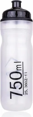 Obrázok produktu pre Fľaša na vodu s objemom 750 ml, vhodná do košíkov na fľaše na bicykel, mimoriadne tesný uzáver, ergonomický dizajn