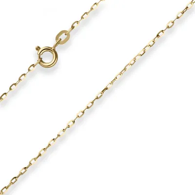 Produktbild von 1,3mm Ankerkette flach Goldkette Collier Halskette aus 333 Gold Gelbgold 42cm