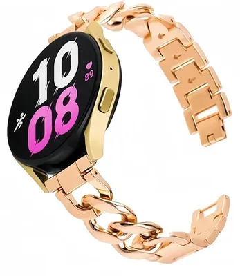 Produktbild von By Qubix passend für Huawei Watch GT 4 / GT 5 (41 mm) & GT 5 Pro (42 mm) - Metall-Kettenarmband - Roségold