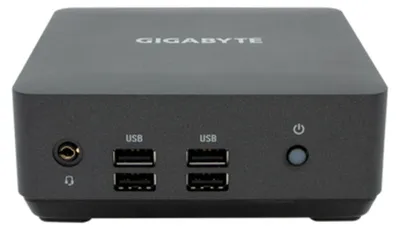 Produktbild von GIGABYTE BRIX, Mini-PC Barebone, DDR4-SDRAM, PCI Express, Serial ATA III, Ethernet/LAN, 135 W