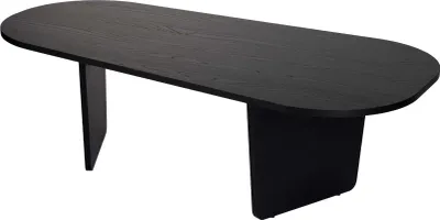 Produktbild von Skye Decor, Ovalis - Wood Black, Couchtisch, Holz Schwarz, 100 % Melaminplatte, 130 x 65 x 40 cm