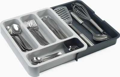 Produktbild von Joseph Joseph Drawer Store - Erweiterbarer Besteckkasten - grau