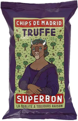 Produktbild von Superbon Chips Trufle Kartoffelchips mit Trüffel würzig knusprig 135g