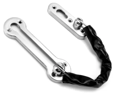 Produktbild von Türketten. Einbruchsichere Kette aus Edelstahl, dicke Kette, Sicherheitsschloss, Türriegel, Hotel-Schmetterlingsriegel.
