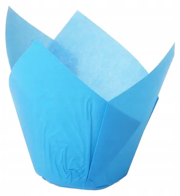 Produktbild von Papilart Blaue Tulpen-Muffinförmchen 180 Stück