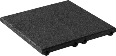 Produktbild von Fallschutzplatte / Gummimatte 500x500x30mm schwarz