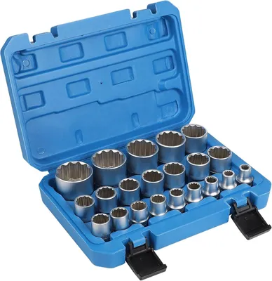 Obrázok produktu pre Sada kľúčov 21-dielna, 12 zubov, 8-36 mm, CR-V oceľ, pre domáce použitie