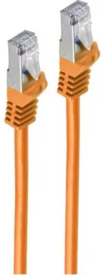 Obrázek produktu pro Propojovací kabel RJ45 se surovým kabelem CAT 7 PIMF oranžový 3 m