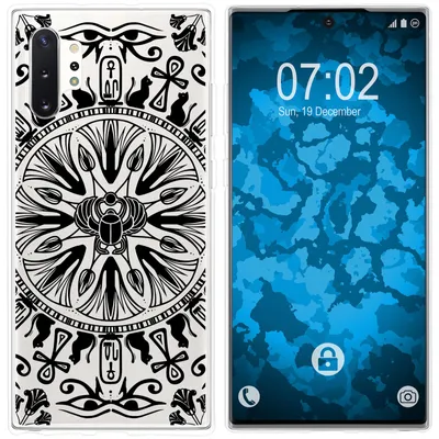Produktbild von PhoneNatic Case kompatibel mit Samsung Galaxy Note 10+ Silikon-Hülle Mandala M3