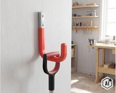 Obrázek produktu pro Hliníkový nástěnný háček Kaiserthal s gumovým povrchem 115 × 140 mm