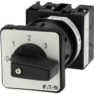 Obrázek produktu pro Eaton T0-2-8241/EZ, Pákový spínač, 1P, Kabel, Černá, Stříbrná, IP65, UL 60947-4-1; CSA - C22.2 No. 60947-4-1-14; CSA-C22.2 No. 94; IEC/EN 60947-3; CE