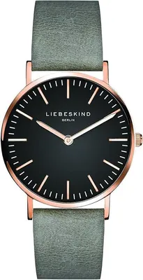 Image de Montre-bracelet pour femme au design classique et boîtier rond de 34 mm, bracelet en cuir, étanche à 5 ATM Élégant mouvement à quartz avec boîtier en acier inoxydable