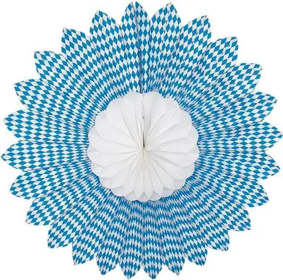 Produktbild von Maxidoppeldekofächer : Bayrische Raute 150cm