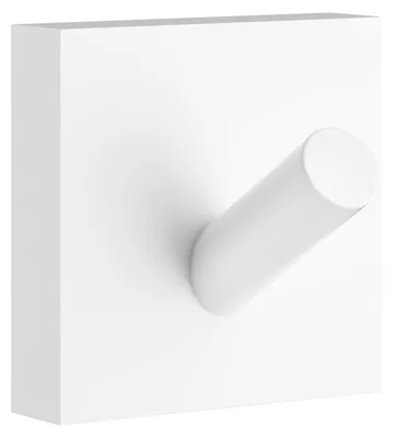 Produktbild von Smedbo HOUSE - Handtuchhaken, Matt Weiss, 45 x 45 mm RX355