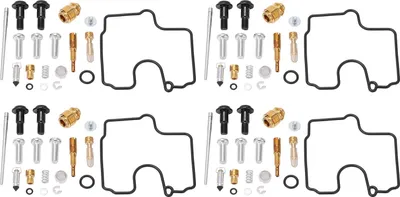 Image de kit de réparation carburateur moto 76 pièces, remplacement caoutchouc-métal pour Yamaha YZF R1 1998-2001