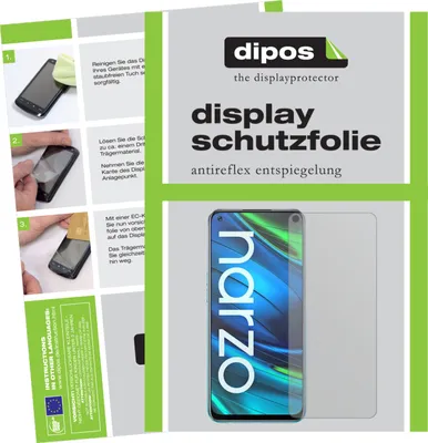 Produktbild von 5x Schutzfolie für Oppo Realme Narzo 20 Pro matt Displayschutzfolie Folie Display Schutz dipos