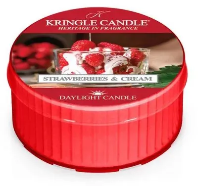 Obrázok produktu pre Kringle Candle Strawberries & Cream vonná sviečka (42g)