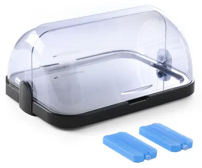 Produktbild von HENDI Rolltop-Präsenter gekühlt 440x320x(H)205 mm