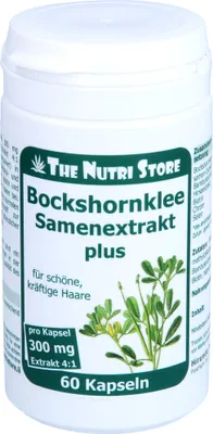 Produktbild von The Nutri Store Bockshornklee 300 mg Samenextrakt plus Kapseln, 60 St. Kapseln
