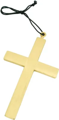 Produktbild von Halsband mit Kreuz Kette Mönch Pater Karneval Party