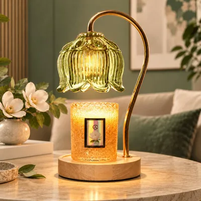 Produktbild von Nachttischlampe, Duftlampen mit Timer & Dimmer, Vintage-Design, Wachsschmelzer Tischlampen, Ideale Geschenkidee für Frauen / Mütter