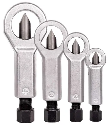 Obrázek produktu pro Sada vrtáků na matice v plastovém kufříku (4 ks 9-27 mm)
