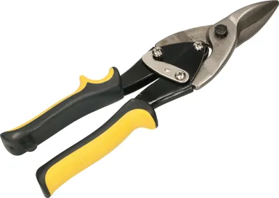 Produktbild von KOTARBAU® Blechschere zum Schneiden von Blechen und Profilen Gerade250 mm aus CrV-Stahl Durchlaufblechscheren gebogener Griff Verriegelungsmechanismus