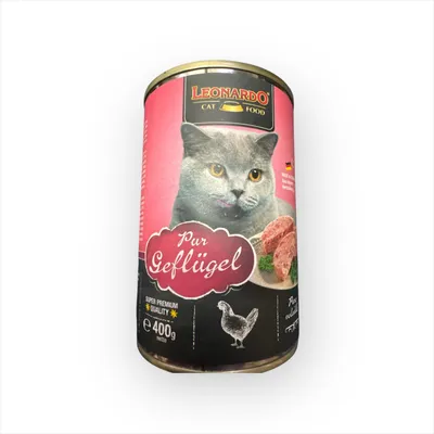 Produktbild von Leonardo Nassfutter - Geflügel Pur - 6 x 400g