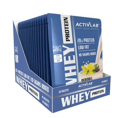 Obrázek produktu pro Activlab Whey Protein syrovátkový protein 20 sáčků WPC vanilková příchuť