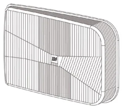 Produktbild von Scheinwerferglas, rechte Seite DAF F95 1887-1995